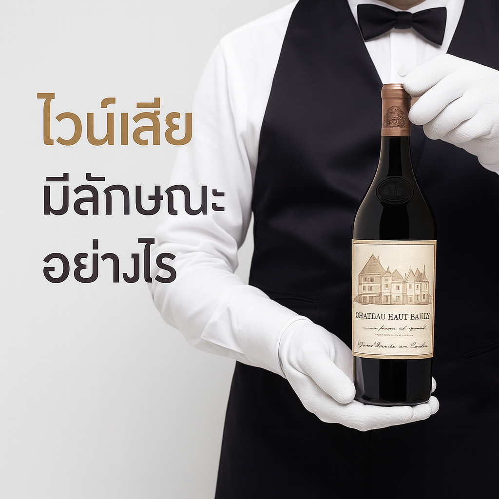 ไวน์เสียมีลักษณะอย่างไร?