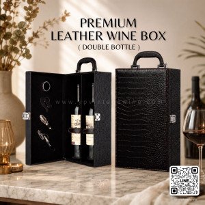 PREMIUM LEATHER WINE BOX SET ( DOUBLE BOTTLE ) กล่องใส่ไวน์สำหรับ 2 ขวด