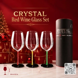ชุดแก้วไวน์คริสตัล CRYSTAL RED WINE GLASS SET ครบทุกสี ราคาโปรโมชั่น